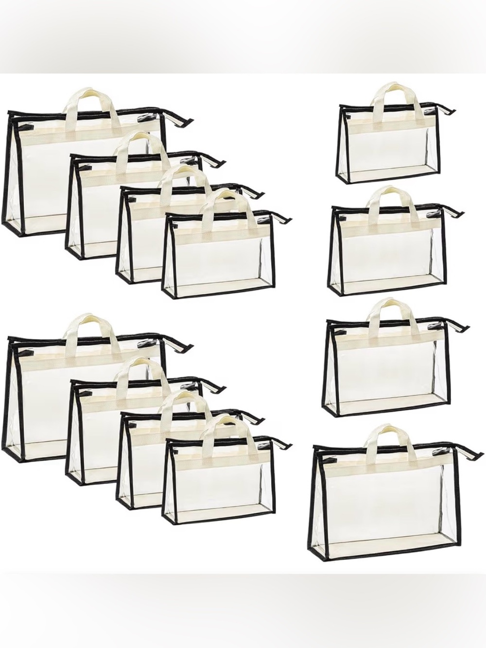 Clear Dust Bag 4 Pack Bundle (D)